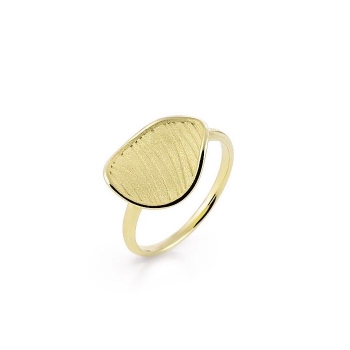 Ring 750 Gelbgold mit Einarbeitung Velvet