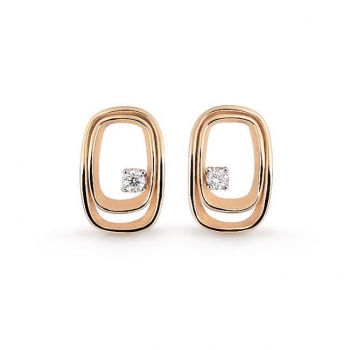 ohrringe rosegold  diamanten annamaria cammilli ohrstecker uno gor2771j