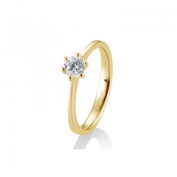 Antragsring Solitaire 6 Krappenfassung 0,40ct Gold