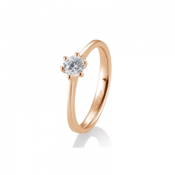 Antragsring Solitaire 6 Krappenfassung 0,40ct Roségold