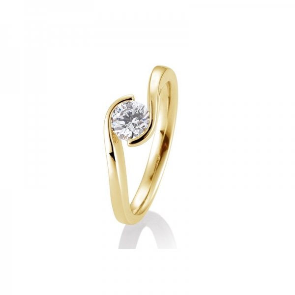 ring geschwungen 0,60ct gelbgold