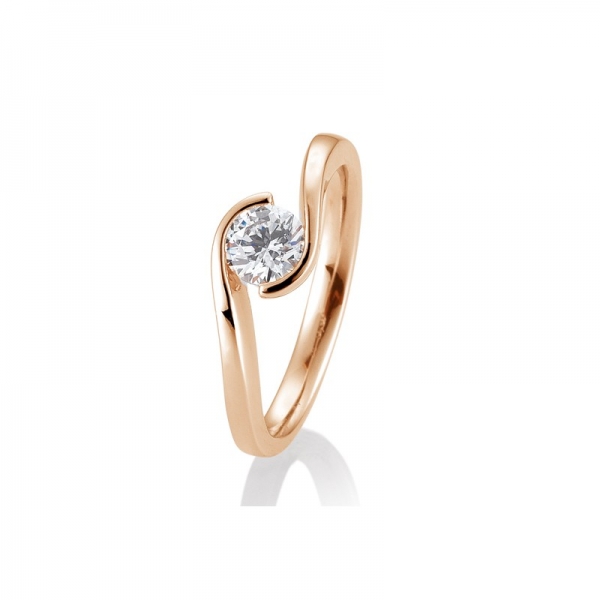 ring geschwungen 0,60ct rose gold